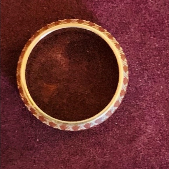 Wedding ring band ring size 6 gold plated stainles - Picture 3 of 5